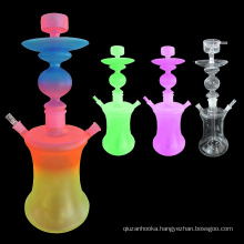 big led all Clear Glass Hookah with LED light for sale